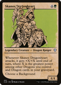 Skanos Dragonheart (Showcase) (CLB-410) - Commander Legends: Battle for Baldur's Gate: (Showcase) Foil