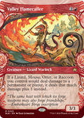 Valley Flamecaller (Showcase) (BLB-320) - Bloomburrow: (Showcase) (Borderless) Foil
