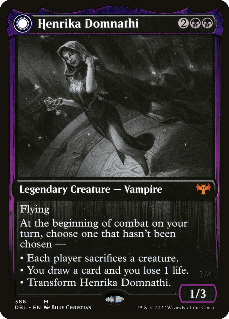 Henrika Domnathi (DBL-386) - Innistrad: Double Feature: (Double Faced Transform) Foil
