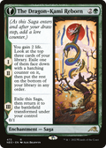 The Dragon-Kami Reborn (Extended Art) (NEO-473) - Kamigawa: Neon Dynasty: (Extended Art, fandfc, enchantment) Foil