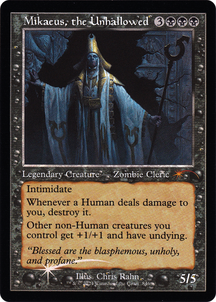 Mikaeus, the Unhallowed (Retro Frame) (SLD-846) - Secret Lair Drop Foil