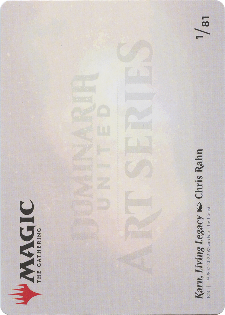 Karn, Living Legacy // Karn, Living Legacy (ADMU-001) - Dominaria United Art Series (Borderless)