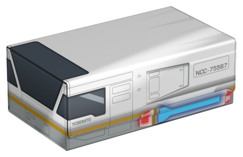 Squaroes: Star Trek Lower Decks Collector's Case Shuttle Yosemite - Image 2