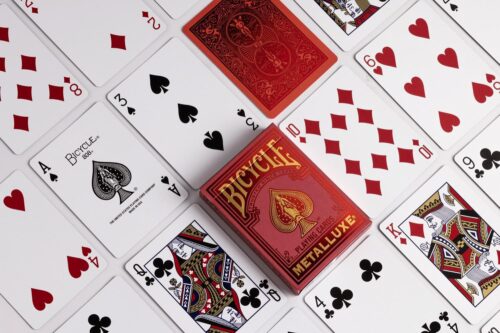 Bicycle Playing Cards: Metalluxe Holiday Red - Image 2