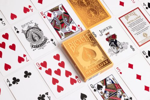 Bicycle Playing Cards: Metalluxe Orange - Image 3