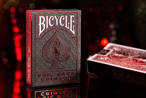 Bicycle Playing Cards: Foil Back Crimson - Image 3