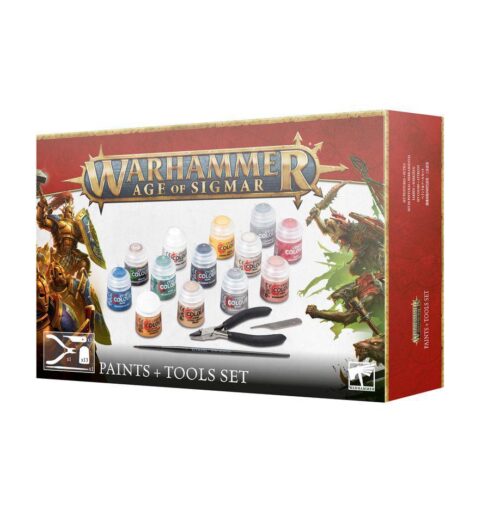 Warhammer Age Of Sigmar Paints + Tools Set