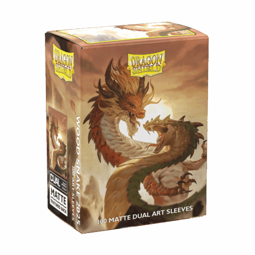 Dragon Shield Brushed Art Matte Sleeves: Wood Snake 2025