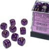 Chessex 36 D6 Borealis Royal Purple/ Gold