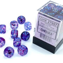 Chessex 36 D6 Nebula Nocturnal/ Blue