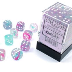 Chessex 36 D6 Nebula Wisteria/white