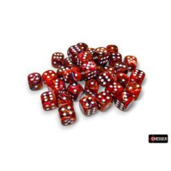 Alternative view of Chessex 36 D6 Festive Symphony/White