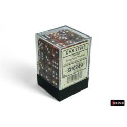 Chessex 36 D6 Festive Symphony/White