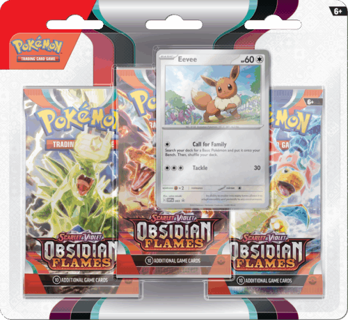 Pokemon TCG: Obsidian Flames 3pk Blister