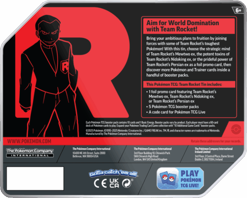Pokemon TCG: Team Rocket Tin - Image 4