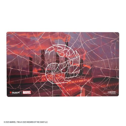 Magic The Gathering Marvel's Spider-Man Playmat: Mountain - Shiny Surface - Image 2