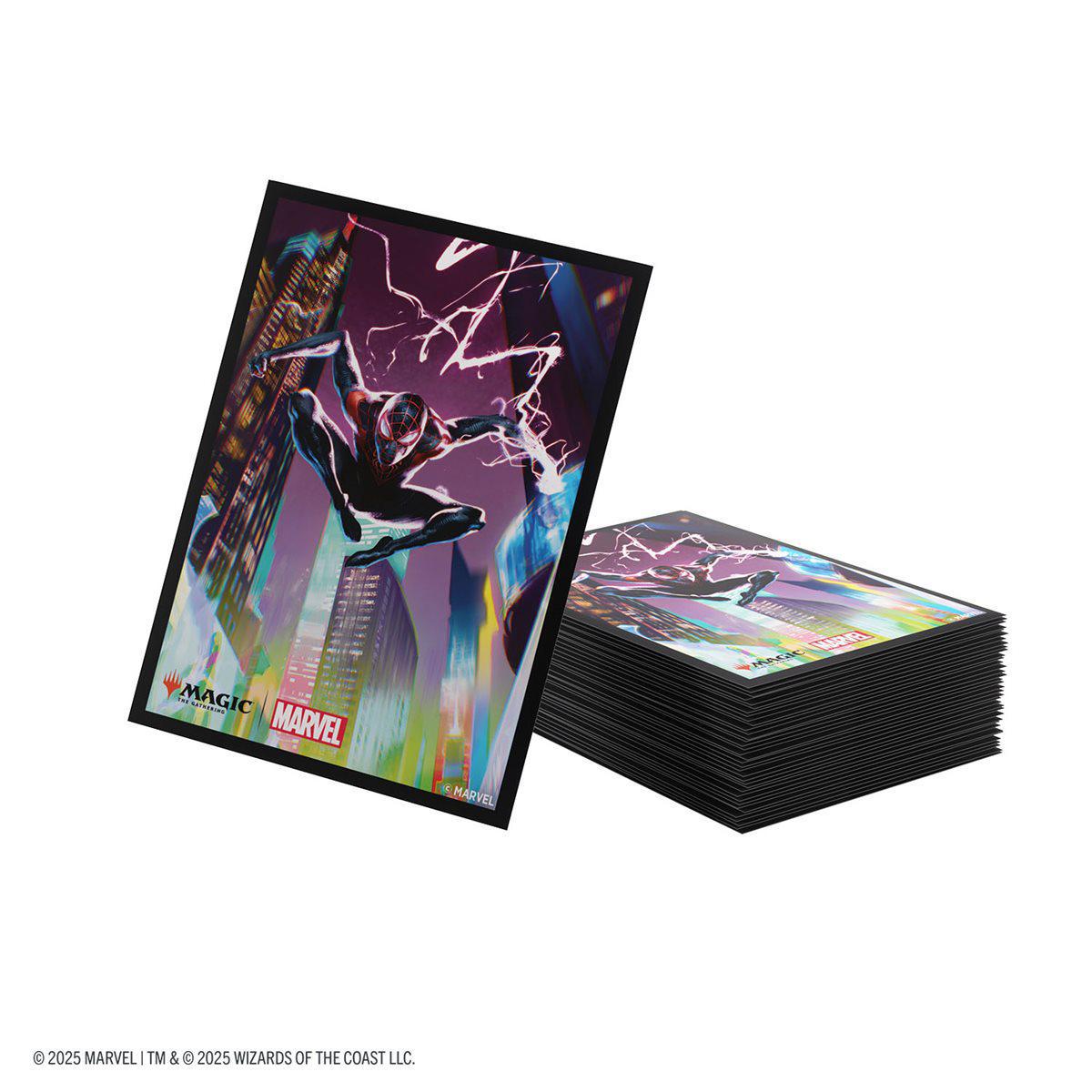Magic The Gathering Marvel's Spider-Man Art Sleeves: Spider-Man Miles Morales - Image 2