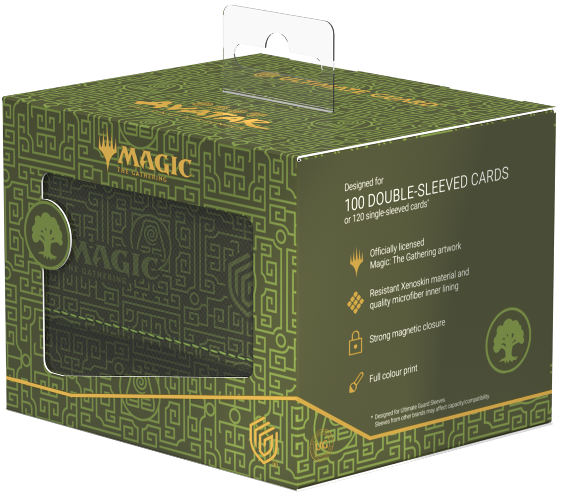Ultimate Guard Deck Case Sidewinder 100+ Xenoskin MTG Avatar The Last Airbender: Mana Symbol Green