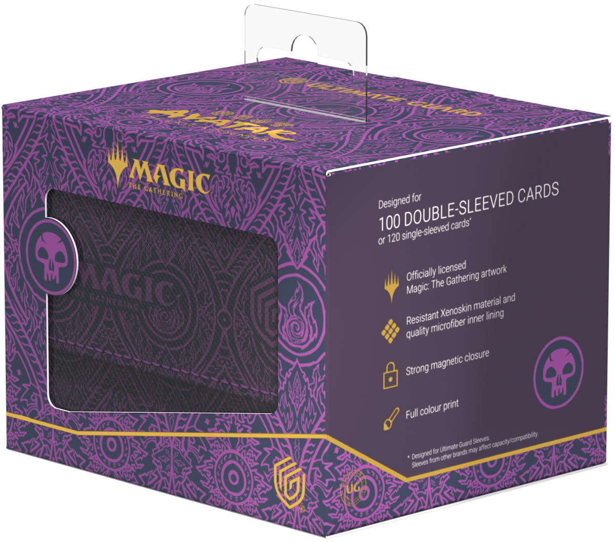 Ultimate Guard Deck Case Sidewinder 100+ Xenoskin MTG Avatar The Last Airbender: Mana Symbol Black