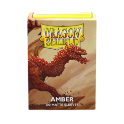 Dragon Shield Matte Sleeves: 100CT Amber